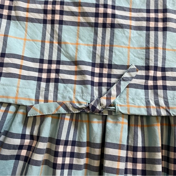 Burberry Mabel Blue Check Cotton Dress - Picture 7 of 13